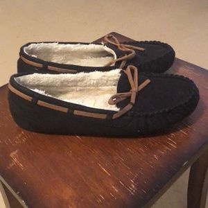 Black and Brown Moccasins